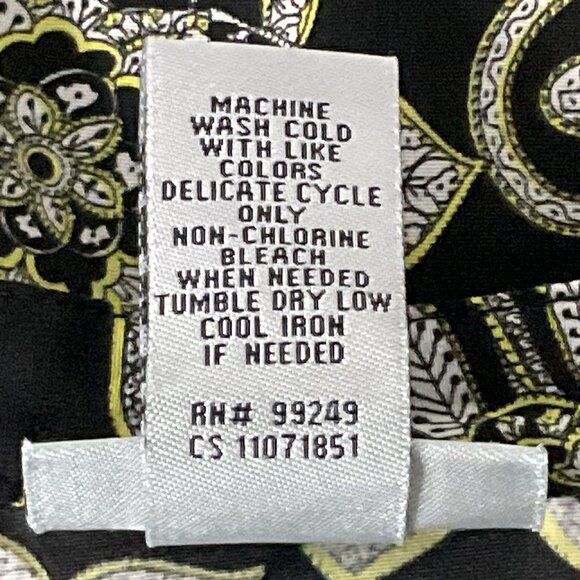 Catherines Top‎ Women 16 W Button Up Floral Short Sleeves V-Neck Casual Travel - Picture 8 of 11